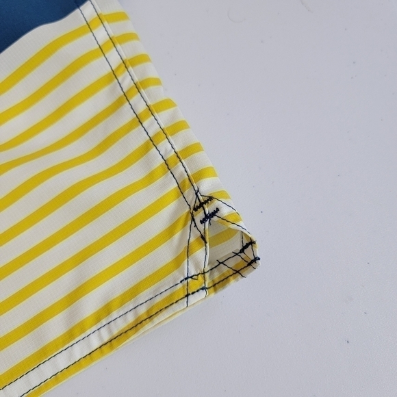 Patagonia Blue And Yellow Stretch Plaining Swim/Boardshorts Sz 32 (M) NWOT - Picture 6 of 15